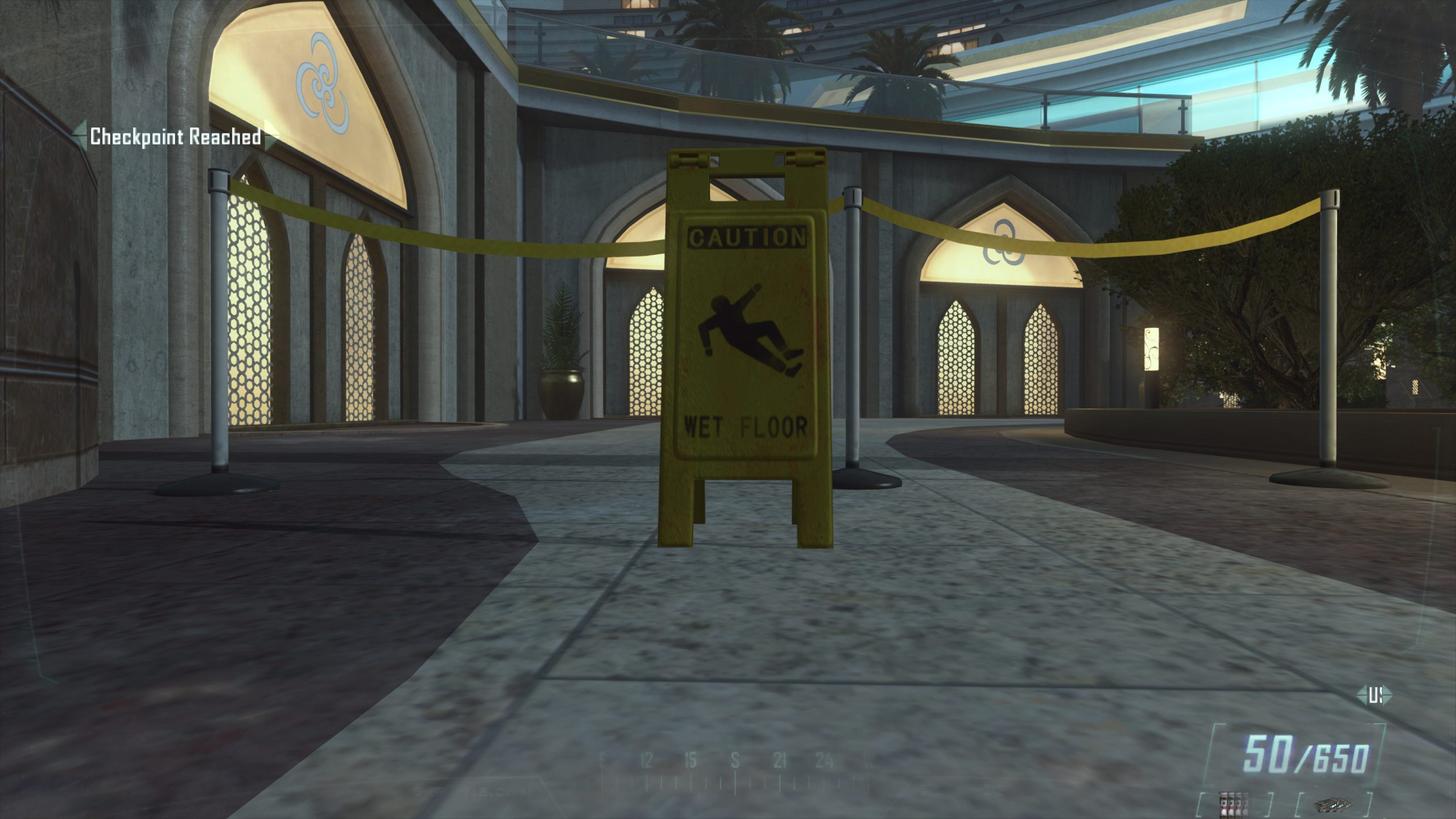 Call of Duty Black Ops 2 Caution Sign