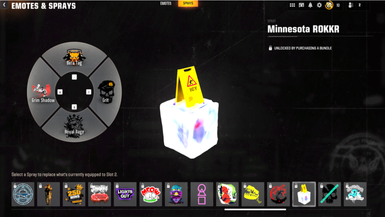 Call of Duty Black Ops 6 (Spray) Caution Sign